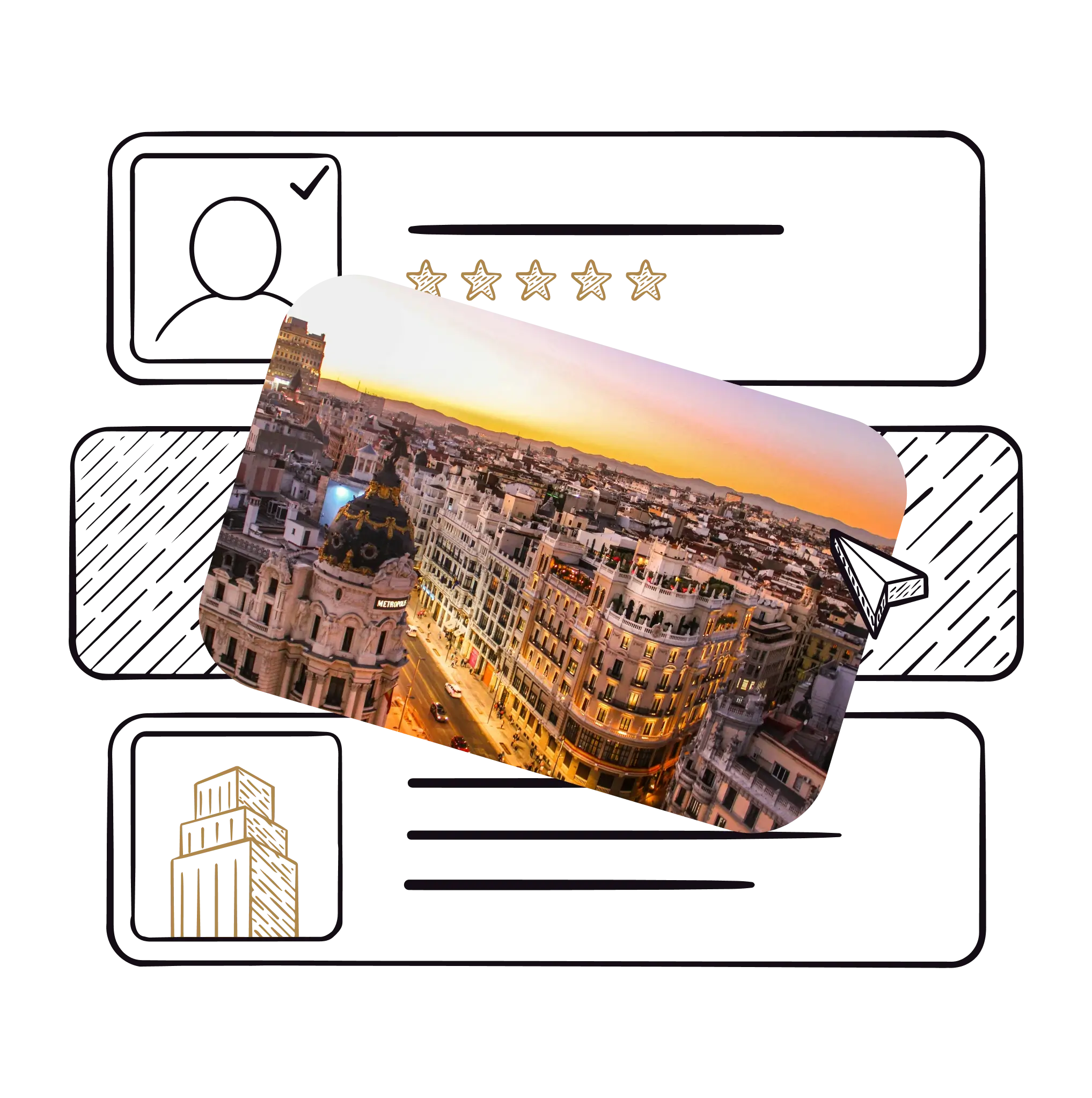 Panel de Shellment de información del inmueble